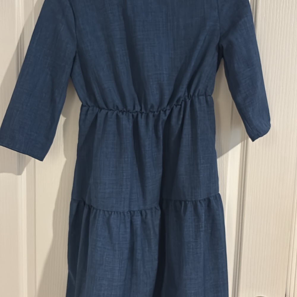 Elegant Navy Women's Casual Dress